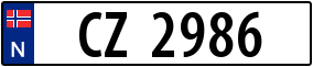 Trailer License Plate